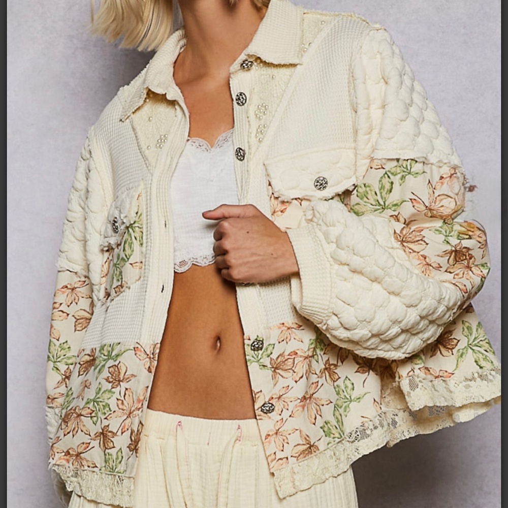 POL embellished jacket and pants set